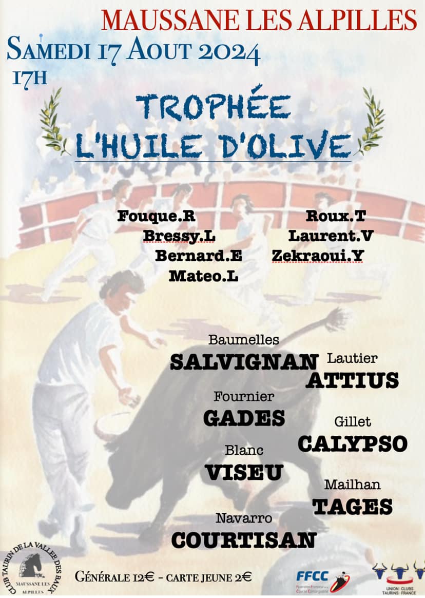 samedi 17 Aout 2024 Grande Course Camarguaise THROPHEE L’HUILE D’OLIVE N... 1 455240171 1033199612140684 4262129652067048805 n