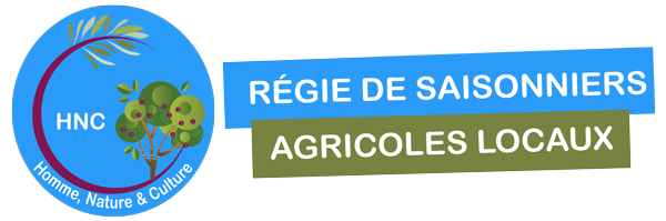 Logo HNC regie saisonniere interim viticulture agriculture slogan