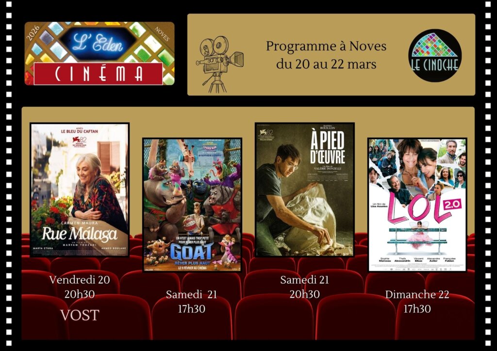 Programme Cinéma de L'Eden