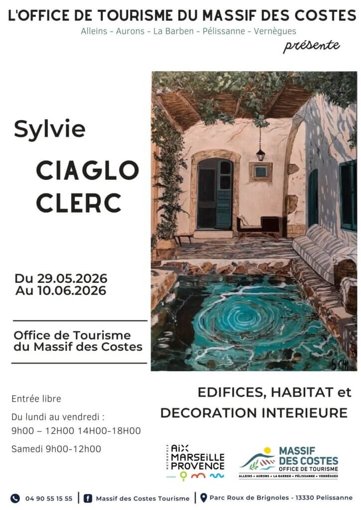 Edifices, habitat et décoration intérieure Exposition de peintures de Sylvie Ciaglo Clerc